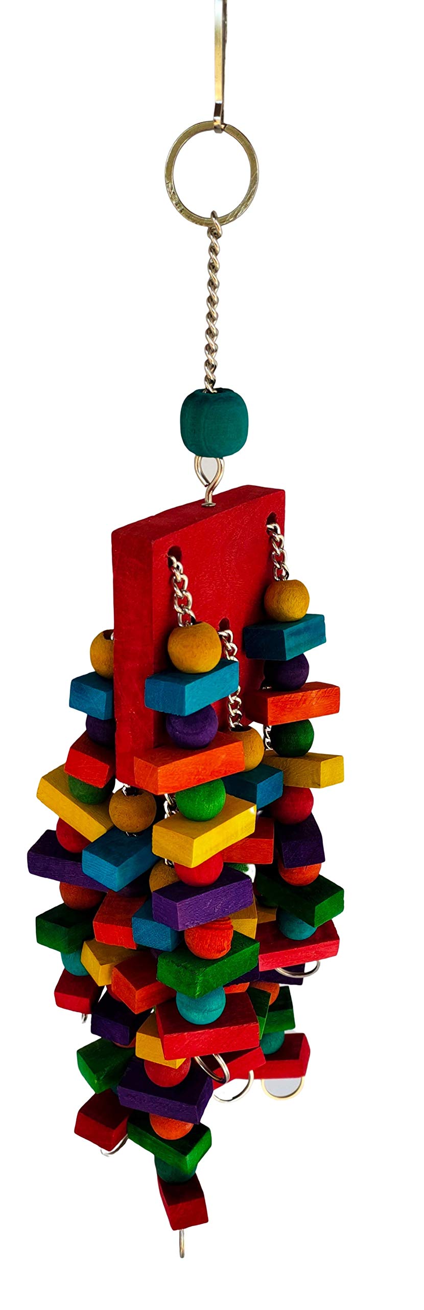 KSK Large Bird Parrot Multicolored Natural Wooden Blocks Bird Parrot Tearing & Chewing Toy (B0845X78PP) Amazon Price History, Amazon Price Tracker