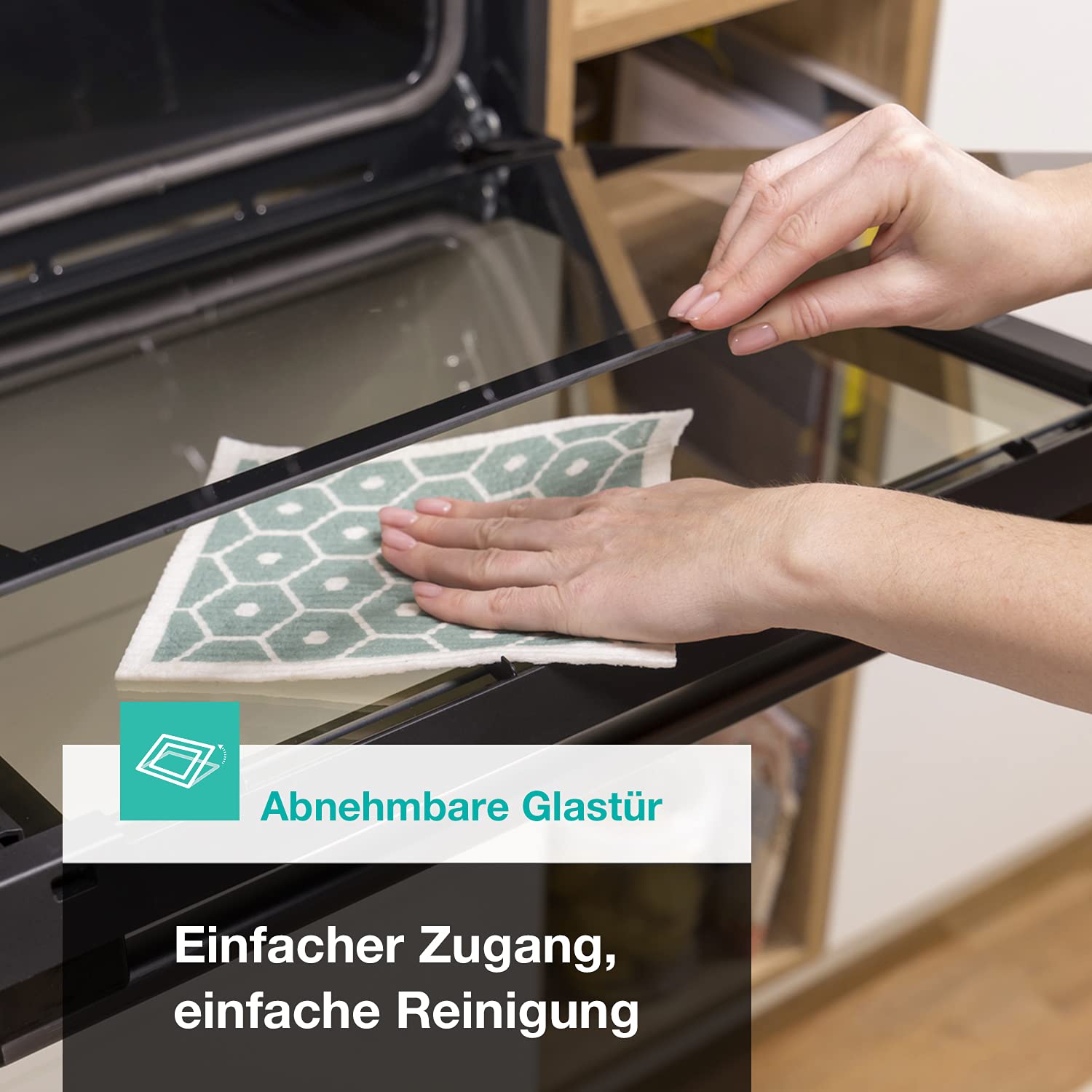 Gorenje Einbauherd-Set Heißluft 77L Glaskeramik-Kochfeld Inox ExtraSteam GentleClose EcoClean AirFry PizzaMode PerfectGrill Teleskopauszüge