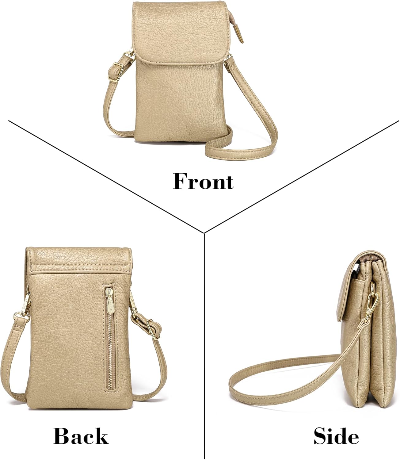 MINICAT Small Crossbody Bags for Women Cell Phone Bag Vegan Leather Cross Body Purse Wallet Purses - Image 6
