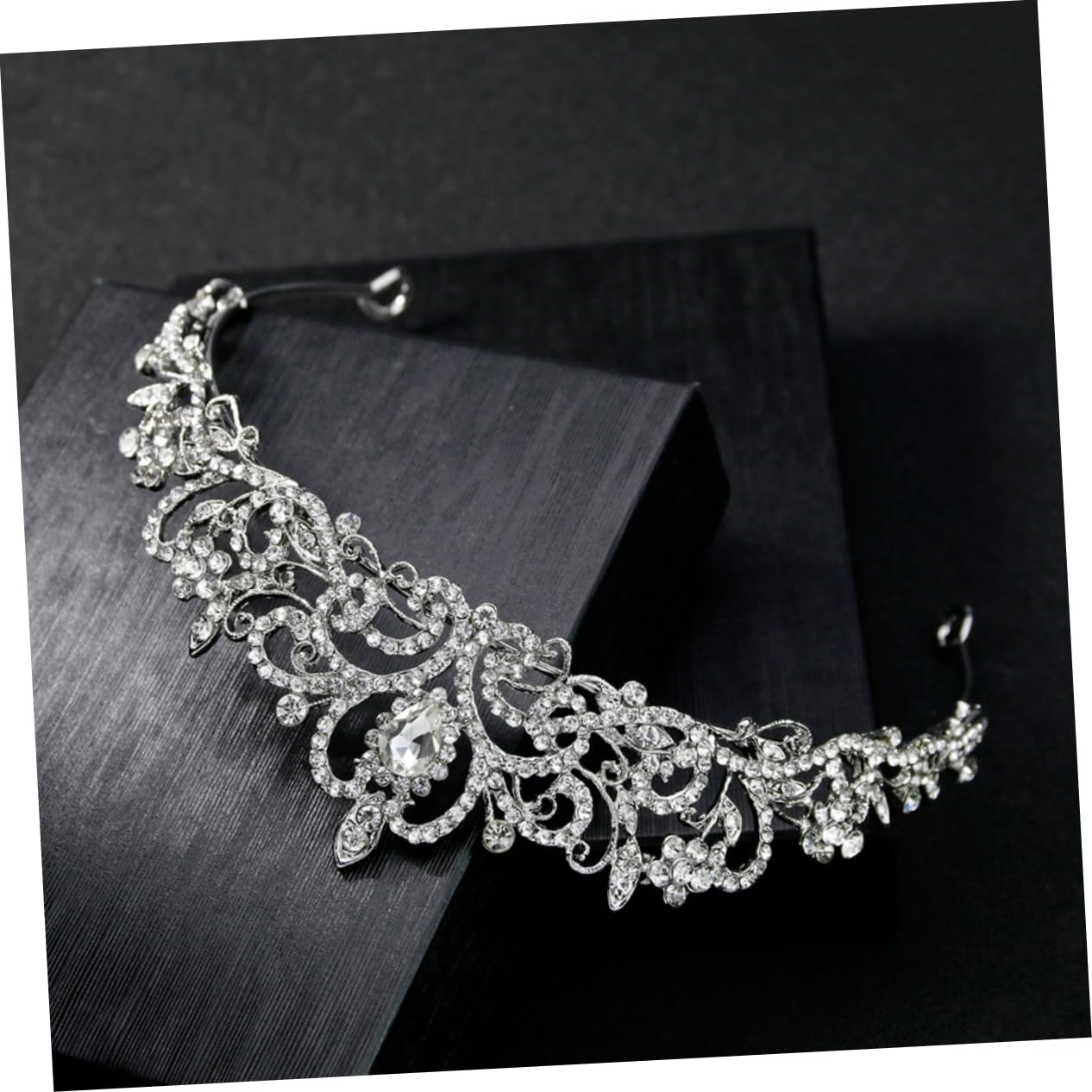 WOONEKY Cerchietto Vintage Con Strass 3 Pezzi Per Matrimonio Festa Sposa Donna