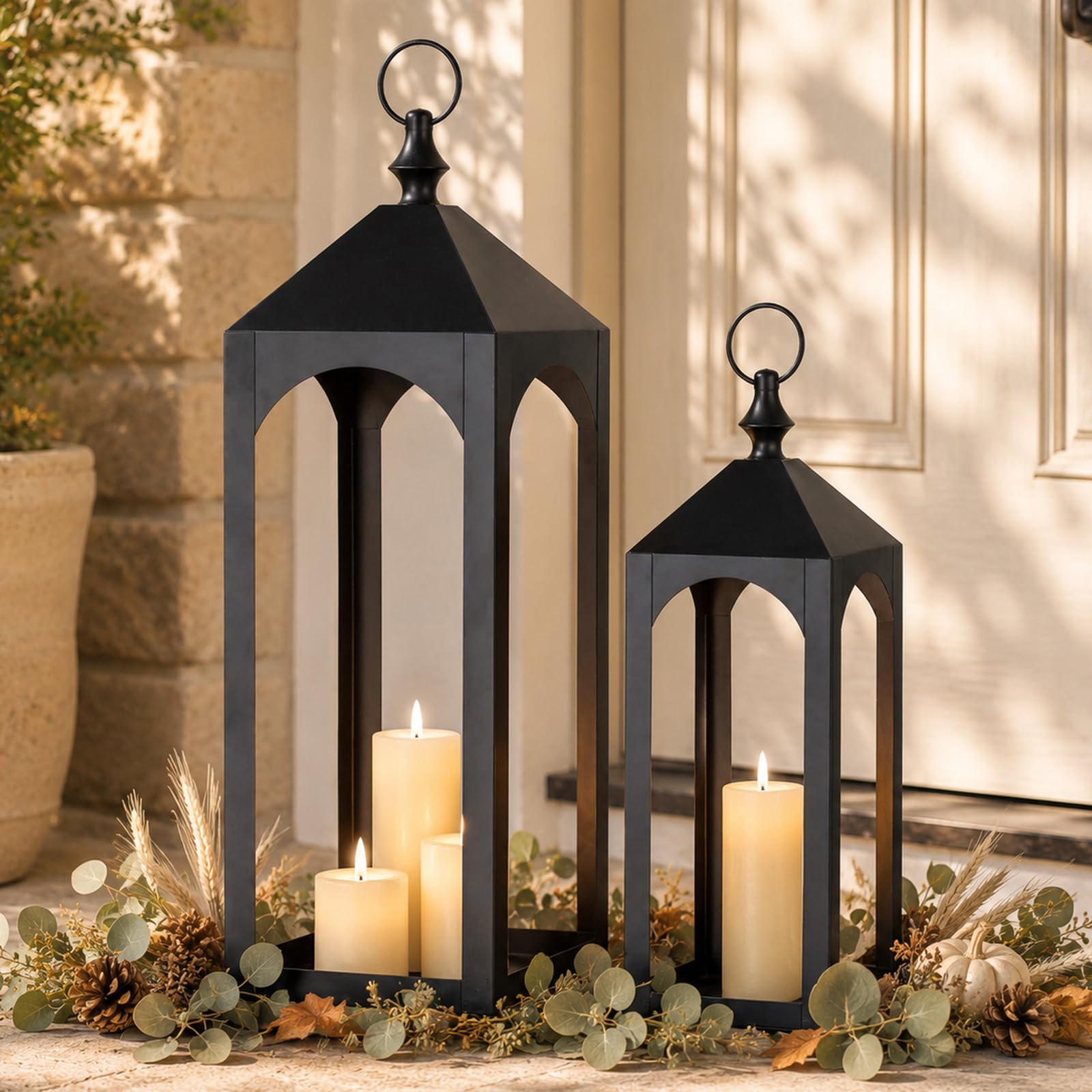 Staymoment Outdoor Floor Lantern Set