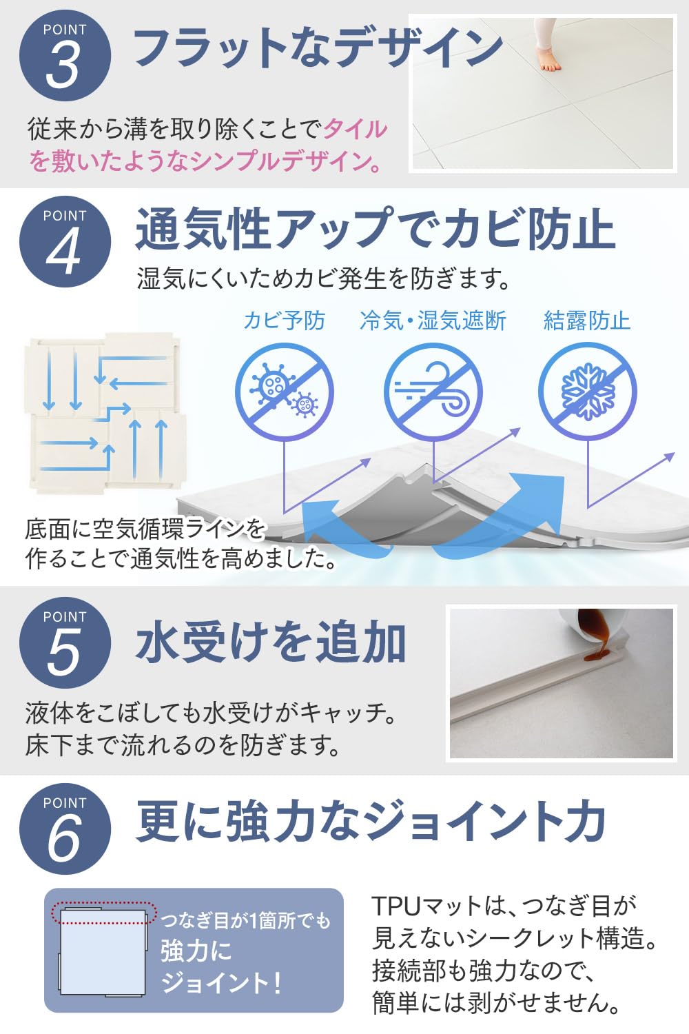 Amazon.co.jp: 70cm ジョイントマット パズルマット 大判 【有害物質