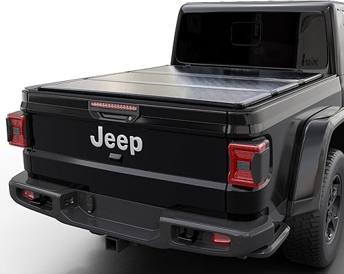 Calffree CFHT-031 - Cubierta rígida plegable para caja de camión CFHT-031 Se adapta a Jeep Gladiator 2020 2022 caja de 5 pies 603 pulgadas