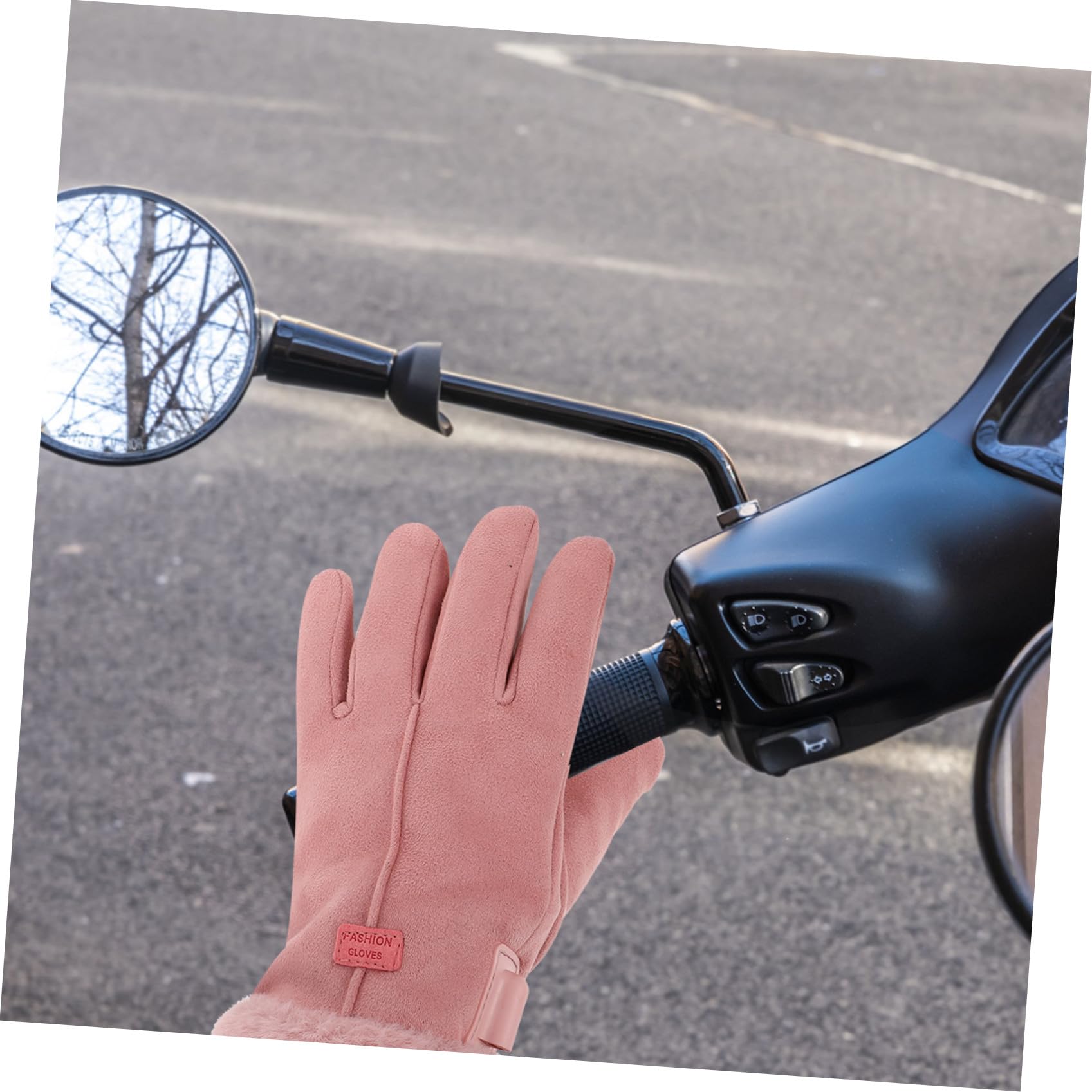 Guanti Termici Donna Invernali per Ciclismo Tecnologia Avanzata di Riscaldamento e Materiale in Tessuto e Pile Corallo Rosa per Resistenza al Freddo e Comfort Outdoor