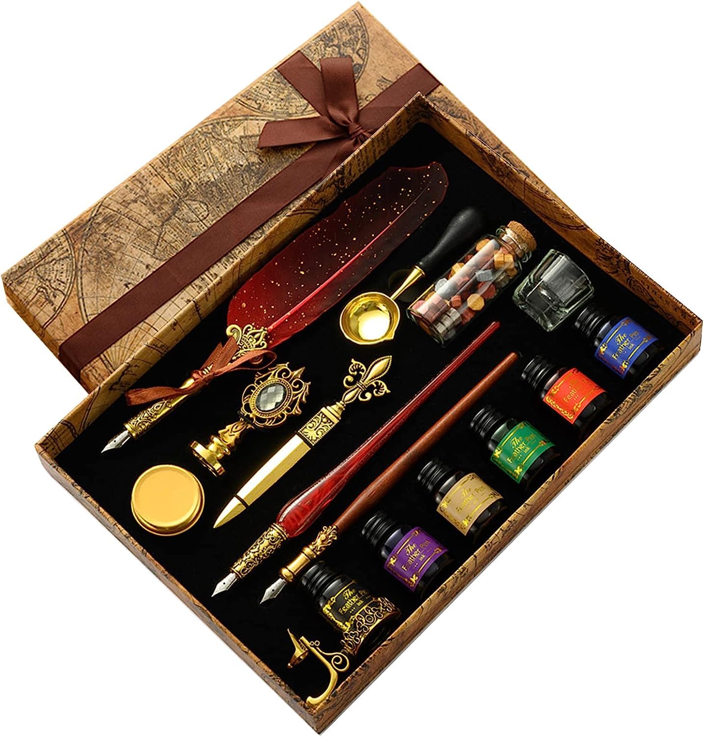 Amazon | TOMMYFIELD 羽ペン 羽根ペン セット つけぺん アンティーク