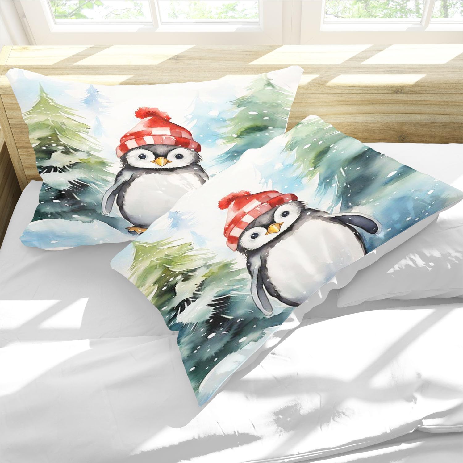SMchwbc Pinguïn beddengoedset 135x200