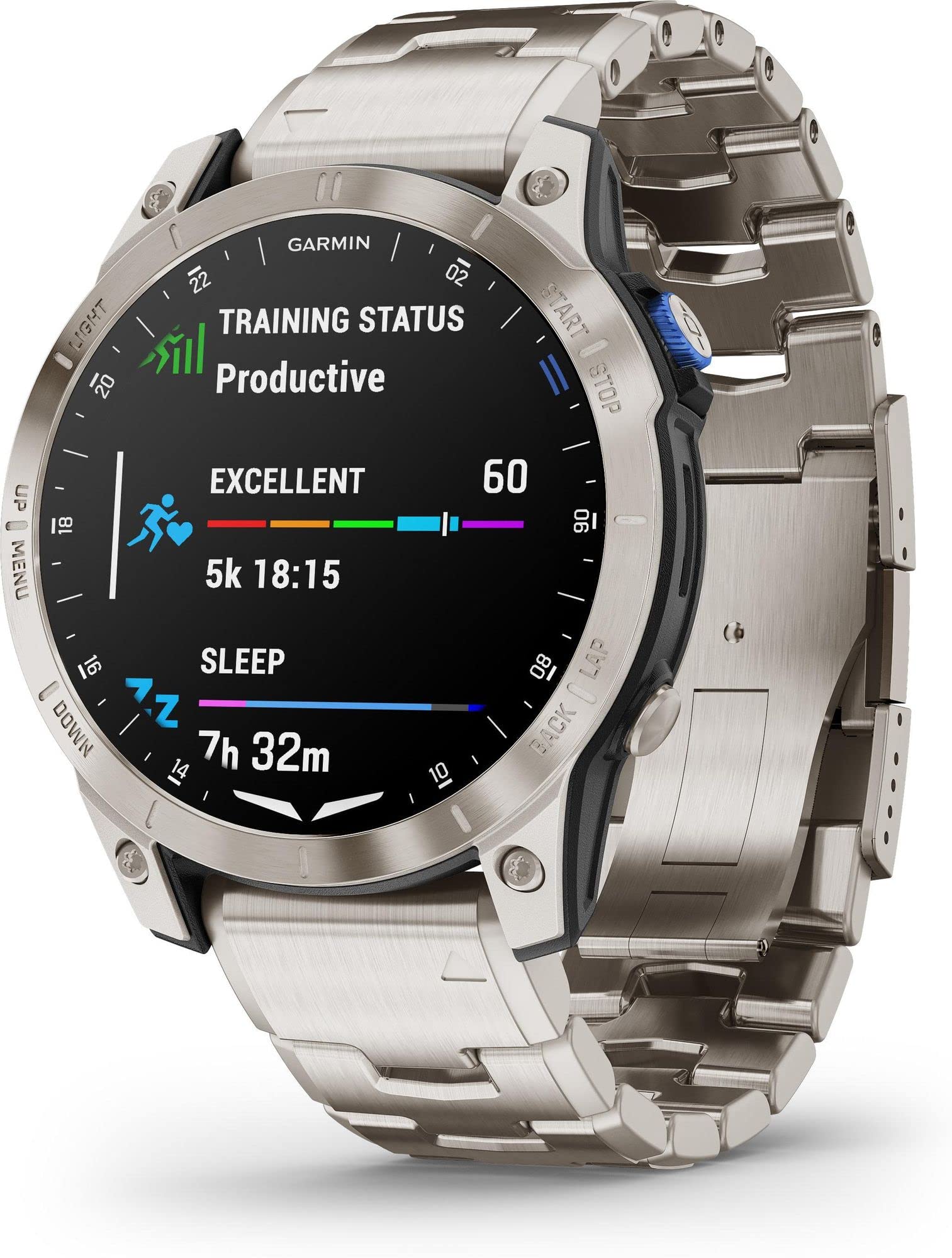 Garmin D2 Mach 1 Aviator Smartwatch with Vented Titanium Bracelet Bracciale Titanio E Silicone