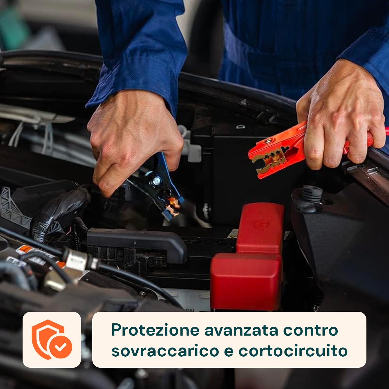Avilia Caricabatterie per Auto e Moto LCD 3-in-1 per Batterie al Piombo - Caricatore FastCharge, con Mantenitore di Carica e Carica Lenta, Protezione IP65, 6-12V