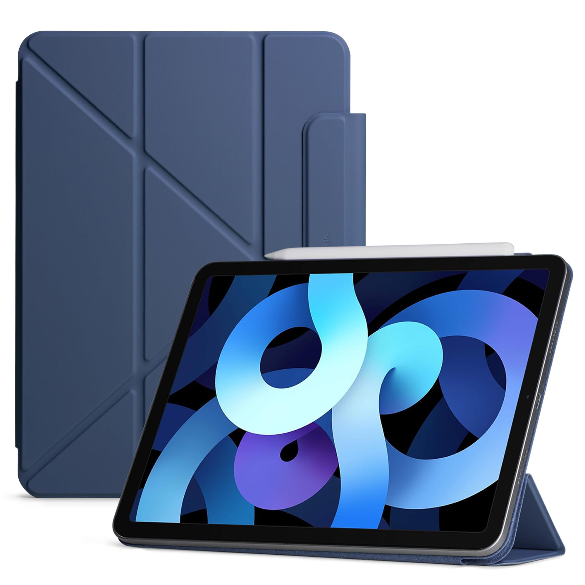 DailyObjects Atlantic Blue Pleat Y-Fold Magnetic iPad Case for iPad Air 11 (M2) 2024 11 Inch-image-18
