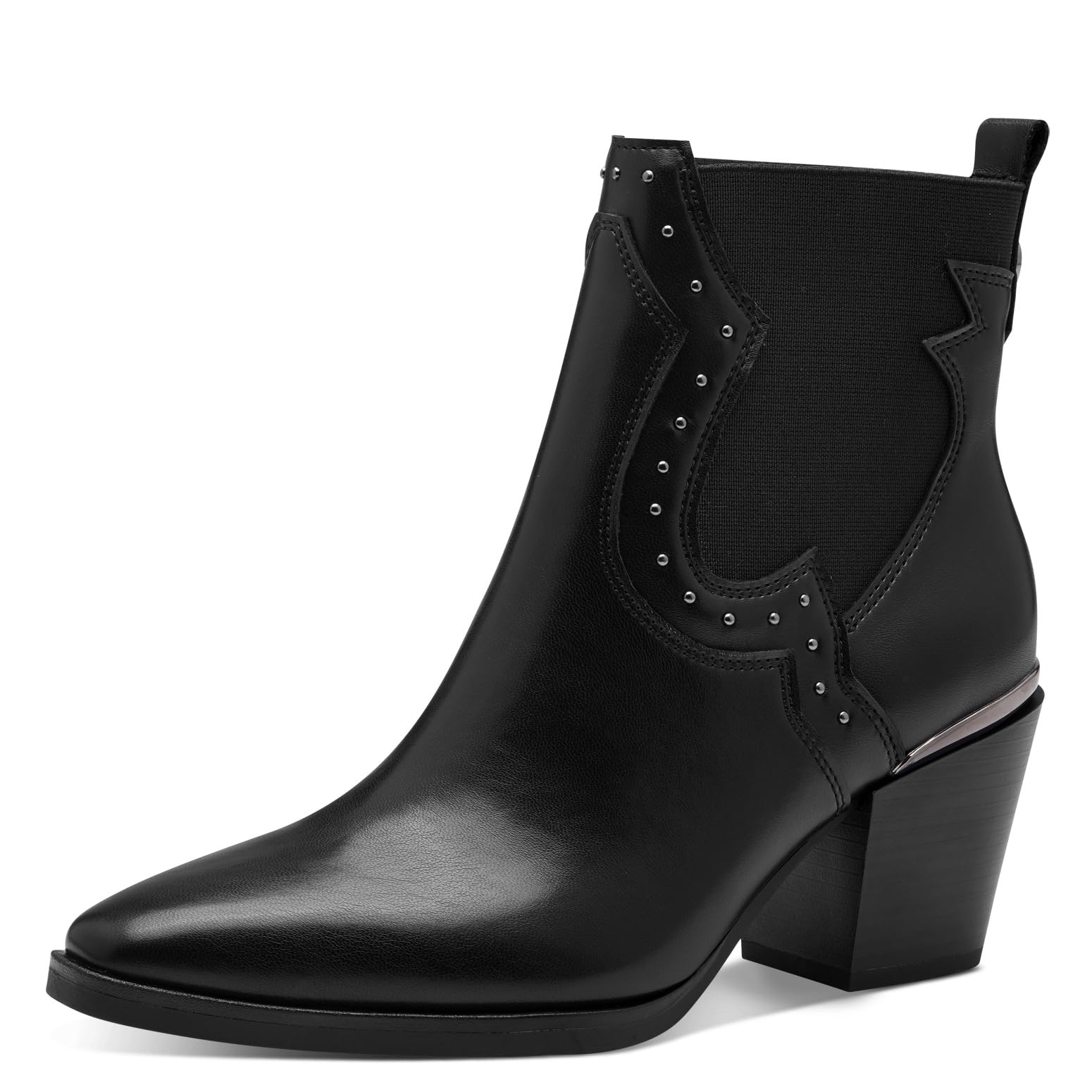 MARCO TOZZI Damen Stiefeletten mit Absatz Cowboy Spitz