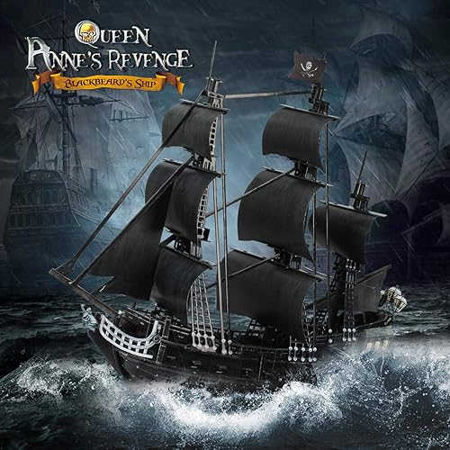 Miniatura 8 de CubicFun The San Felipe Model - Kits de barco 3D rompecabezas de 256 pulgadas para adultos y adolescentes alivio del estrés decoración fresca regalo