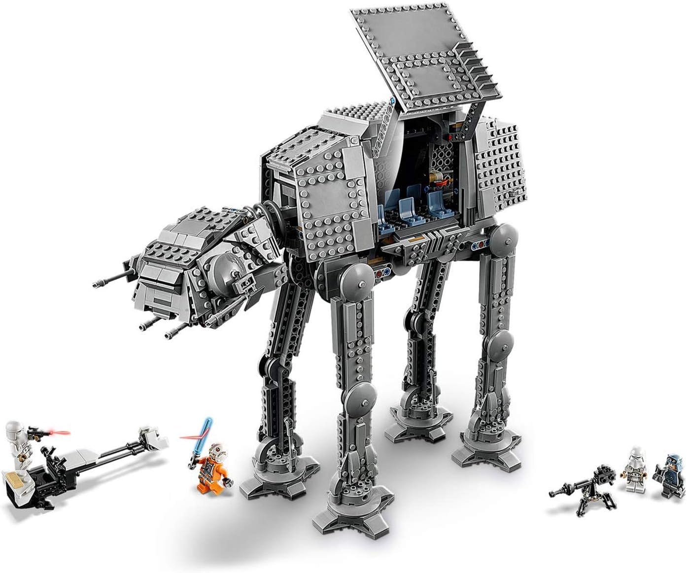 LEGO Star Wars at-at Walker 75288 Building Toy, 40th Anniversary Collectible Figure Set, Room Décor, Gift Idea for Kids, Boys & Girls with 6 Minifigures