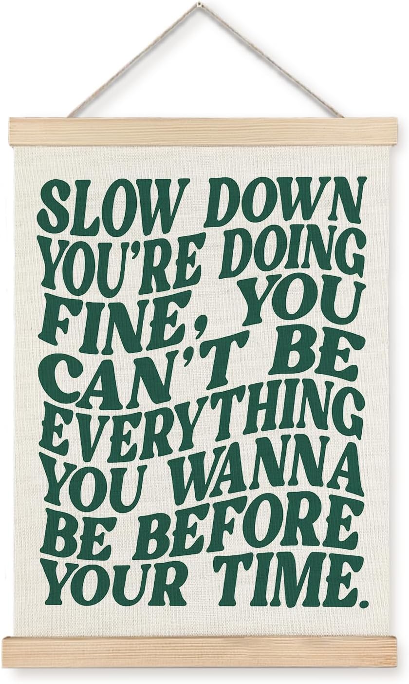 Song Lyrics Wall Art, Disco Pop 70s Retro Poster Hanger Frame, Funky Trendy Wall Decor for Home Studio Bedroom Girls Room, Gifts for Music Lovers 12x16 Inches