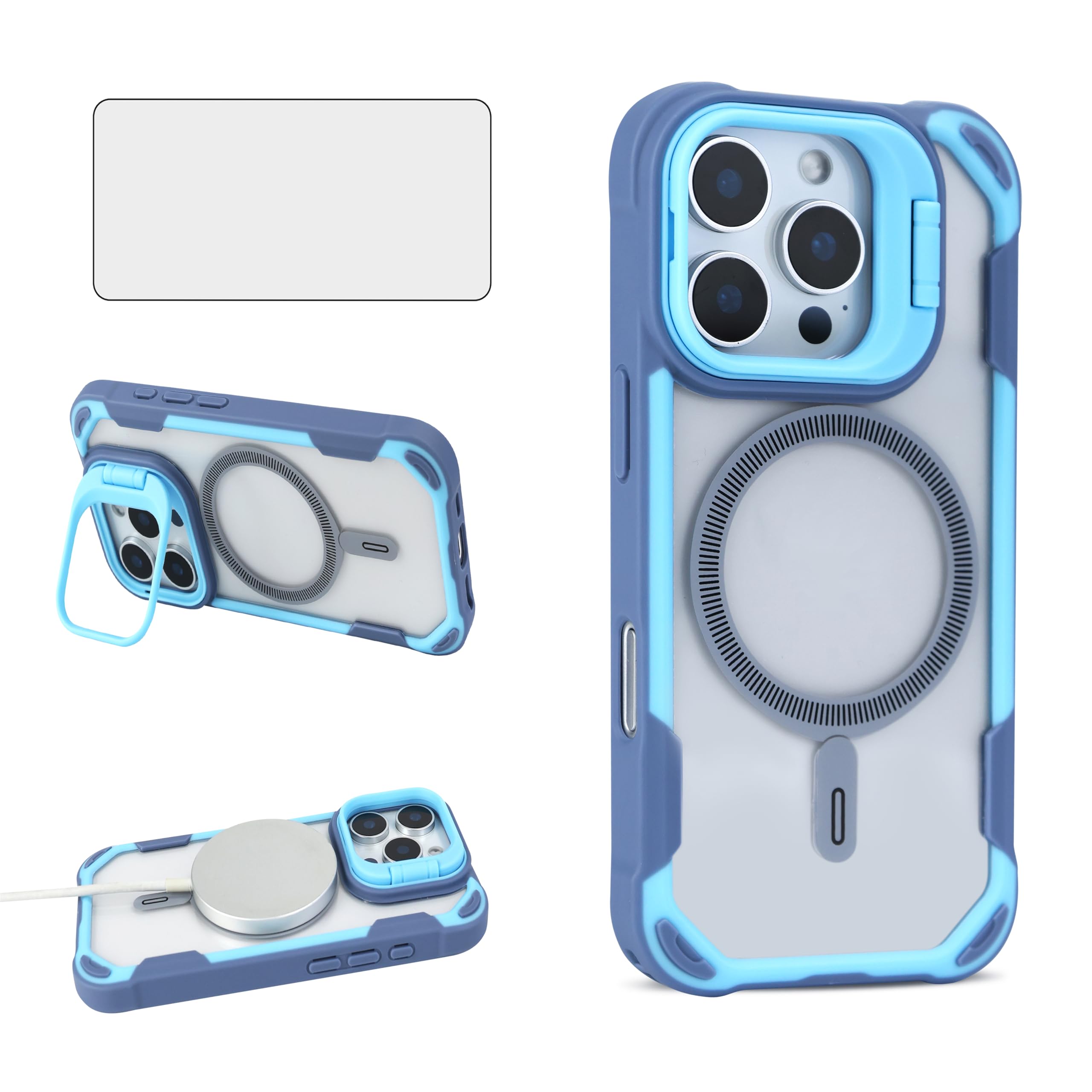 Coque iPhone 16 Pro Max protection écran béquille magnétique hybride - 7