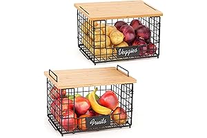 keomaisys Kitchen Storage Basket 2 Pack