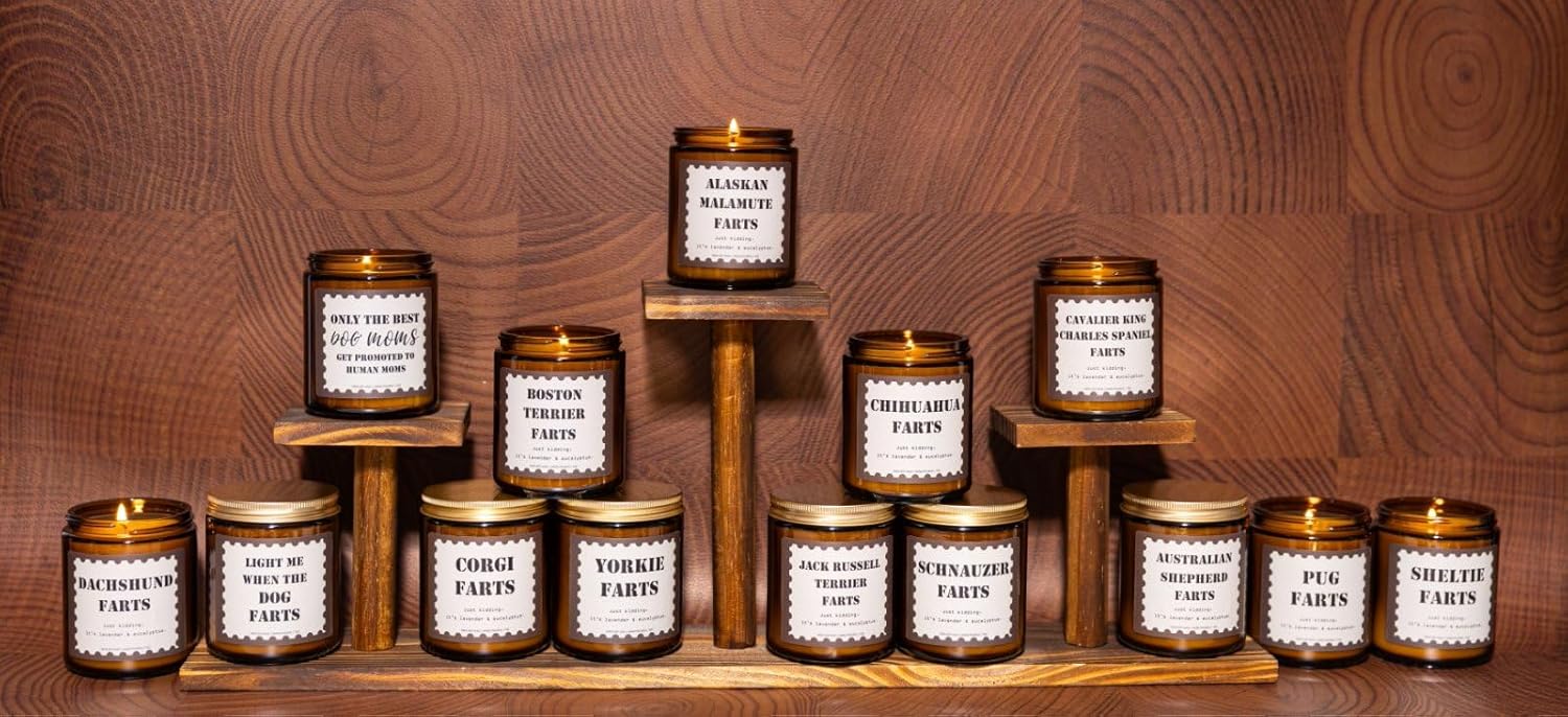 Yorkie Gifts & Decor, Yorkie Gifts for Women, Dog Mom Gift, Yorkshire Terrier Gift - Lavender & Eucalyptus Soy Wax Scented Candle, 50Hr Burn, Doggy Decors That Bring Warmth - Image 4