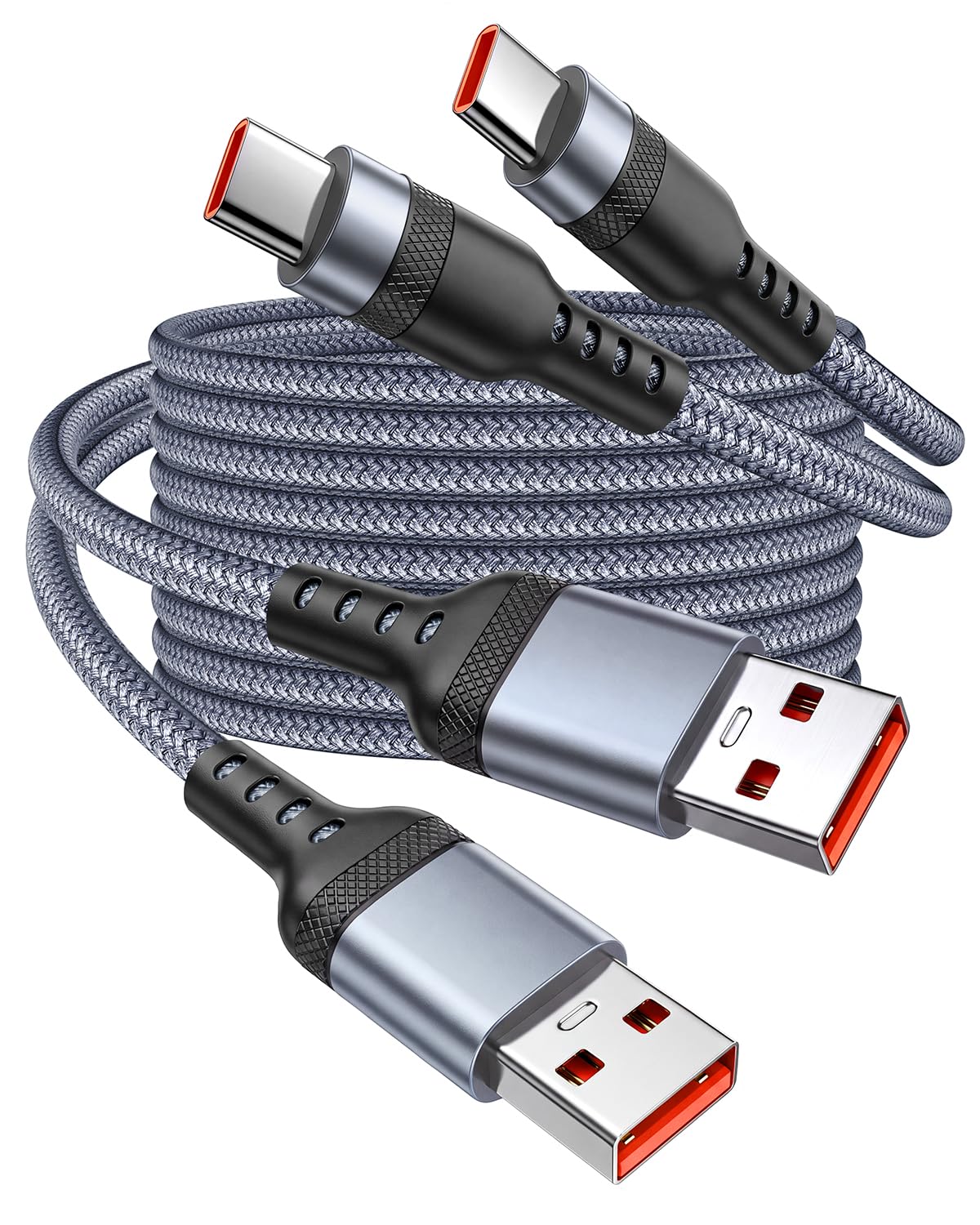 Cable USB C de 5 pies, cable USB a USB C de carga rápida tipo C, cable de carga rápida tipo C, cable de carga trenzado de nailon para iPhone 17, 16, 15, Samsung Galaxy S26, S25, S24, S23, Moto, Pixel