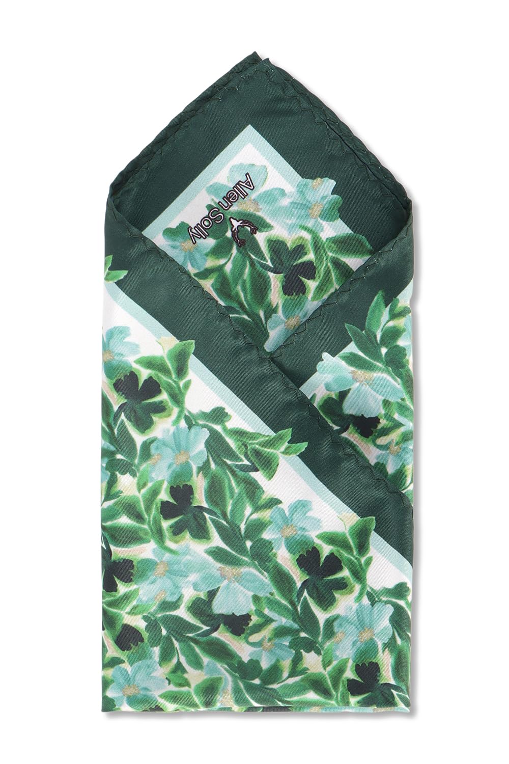 allen solly Polyester Blend Men Green Party Casual Style Pocket Square, Free Size-picture-43