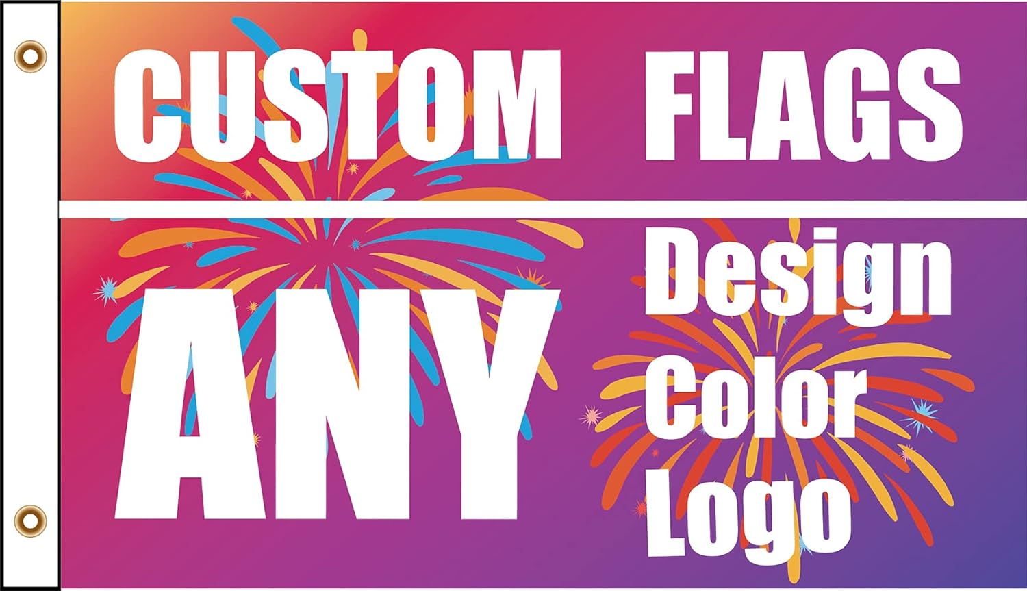 Custom 3X5FT 0.9mX1.5m Double Sided Printing Polyester Flags Business Banners
