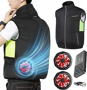 [Noraui] 【2026暴風ファン & 40800mAh大容量バッテリー】 空調作業服 バッテリーファンセット ファン付きベスト 作業用 ジャケット 空調ウェア 空調扇風服 冷却 3段階風量調節 7.4V出力対応 UVカット 撥水加工 男女兼用