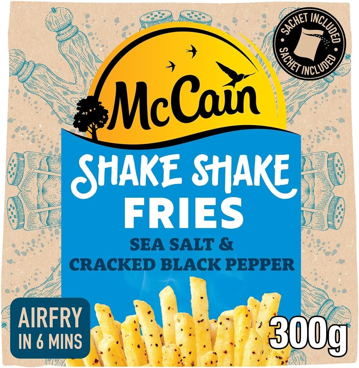 Foods Shake Fries Sea Salt, 300 g