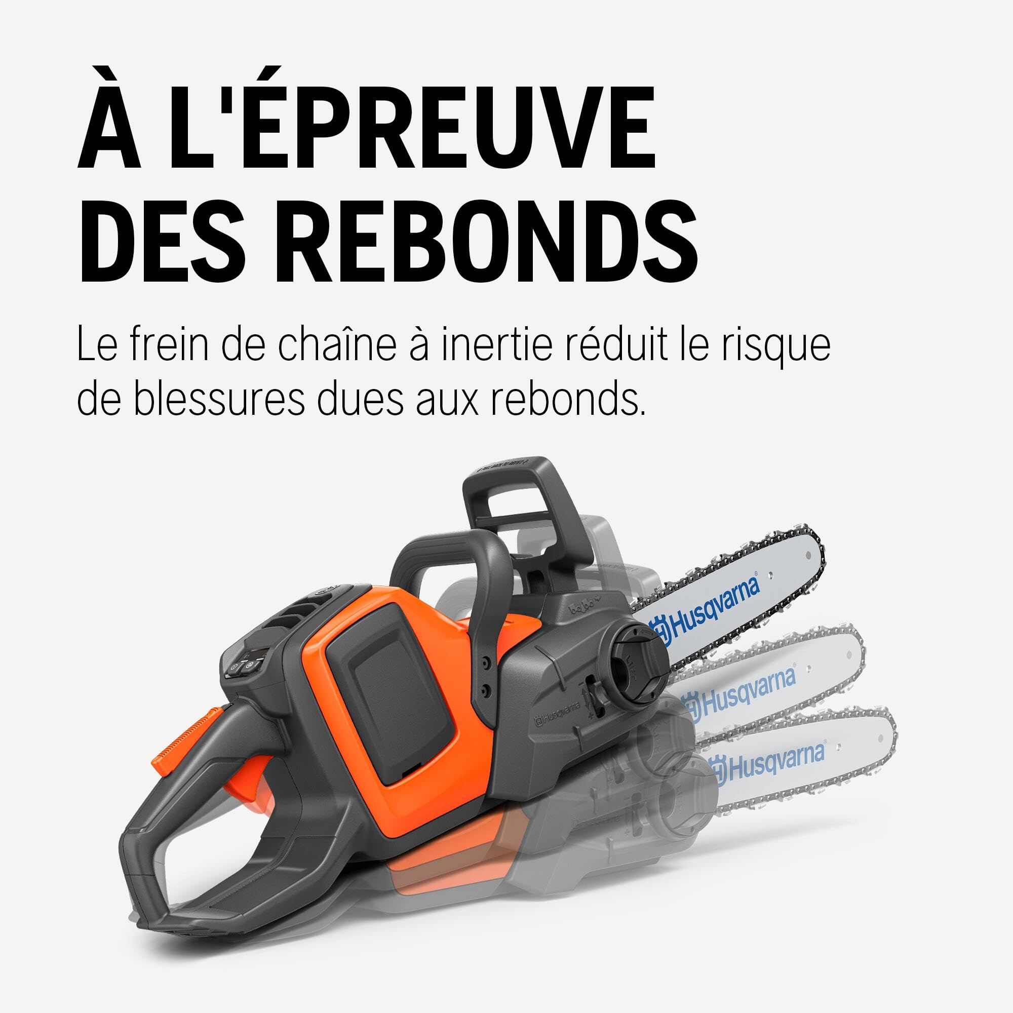 Husqvarna 225i : Tronçonneuse à batterie 36V avec batterie et chargeur inclus, légère, silencieuse, guide 30 cm, vitesse de chaîne 20 m/s. Idéale pour l’élagage et l’entretien du jardin.