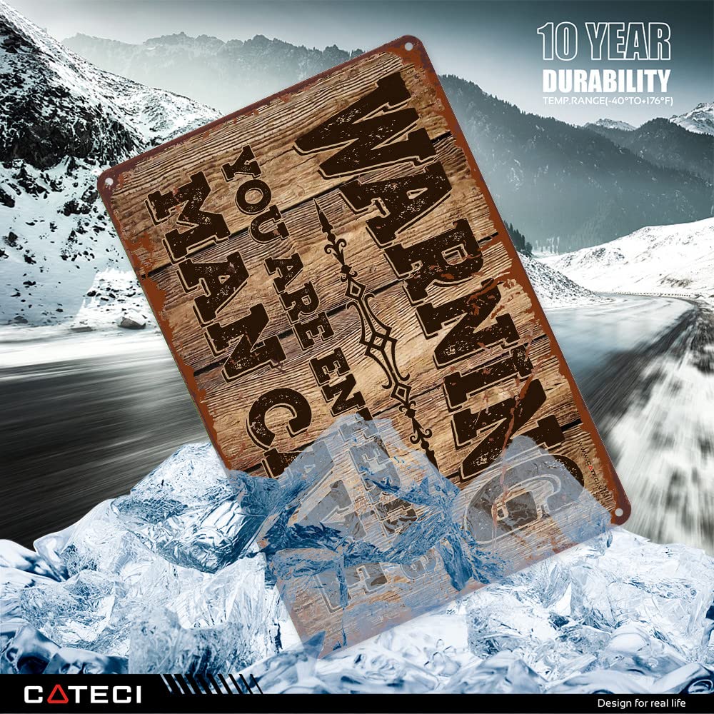 Entering Man Cave Metalen wandbord 31,5 x 40,5 cm. | Amerikaanse Borden