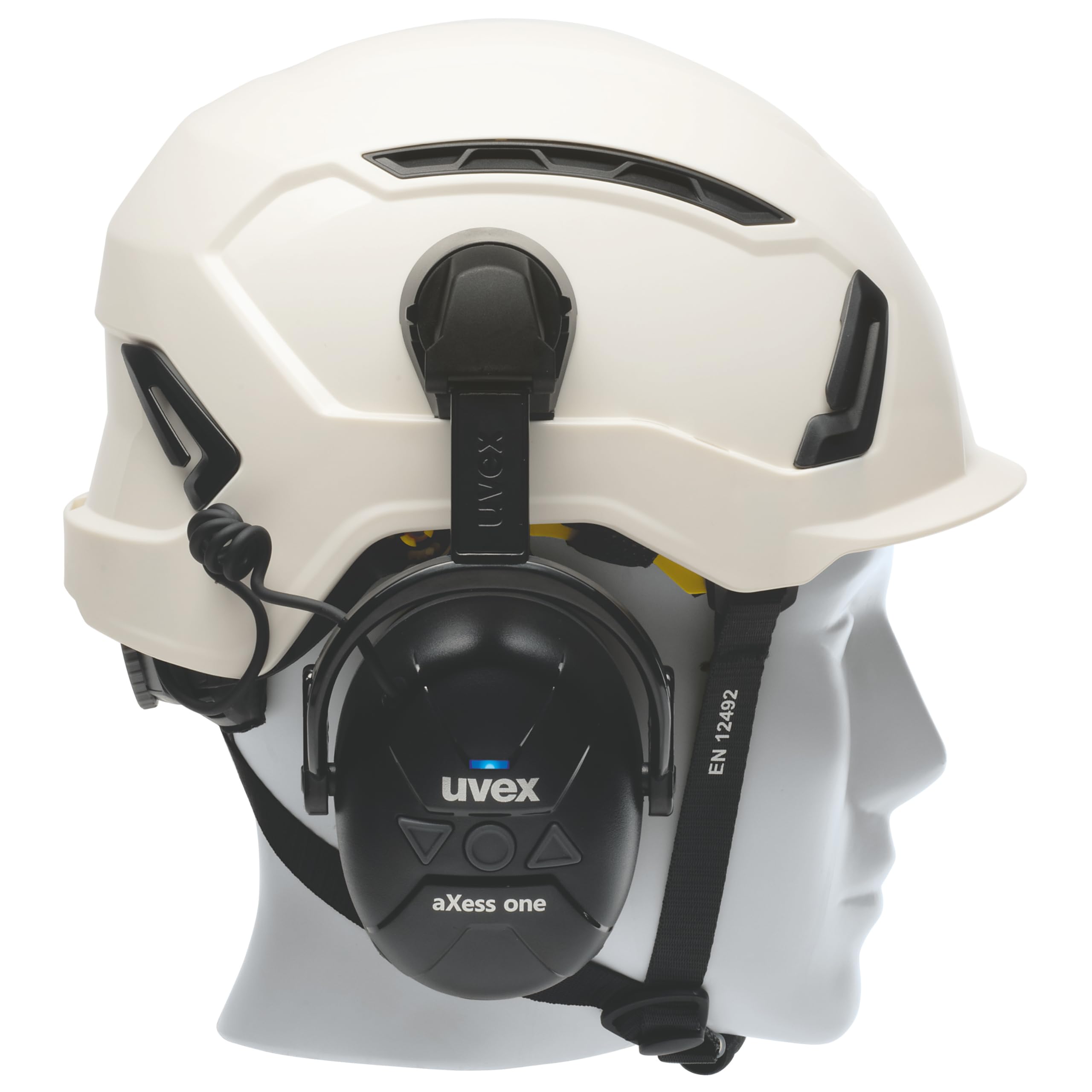 uvex Axess One Helmkapsel Basiseinheit Protección auditiva, Negro, Talla única Unisex Adulto