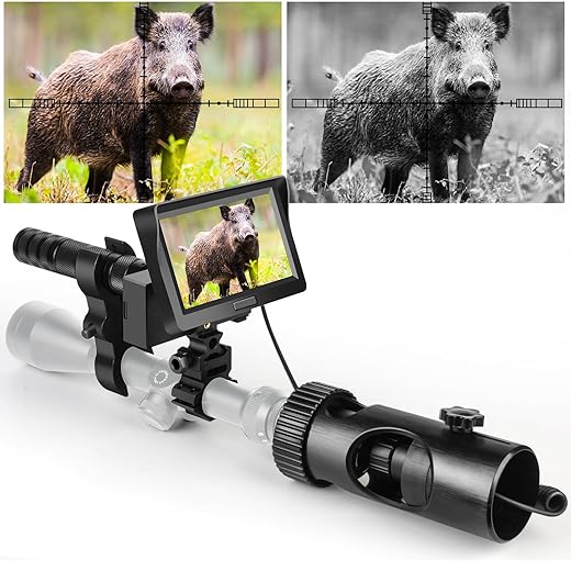 KinZon Professional Hunting HD Night Vision Glasses with 32G SD Card Included 720P HD Infrared with 4.3 Inch Screen