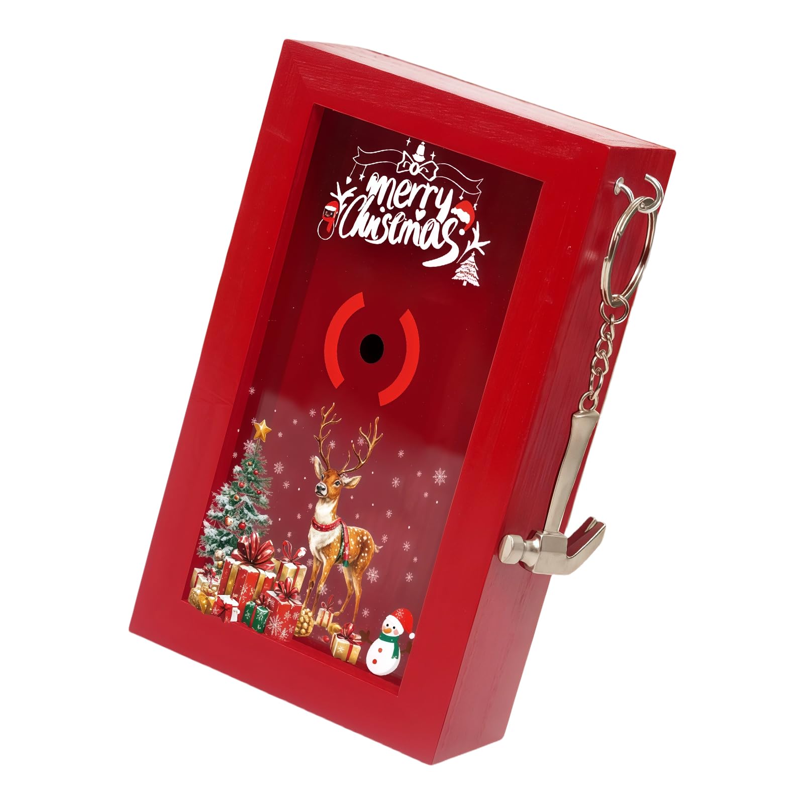 Boîte de rangement de Noël bois massif rustique pour boules décoratives et ornements fragiles