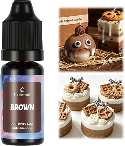 Marrone Candele Coloranti, 10ml Coloranti per Cera di…