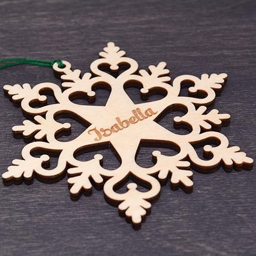 Miniatura 5 de Engraved Christmas Decorations Personalized, Wooden Christmas Decor, Xmas Ornaments, Custom Christmas Tree Ornament