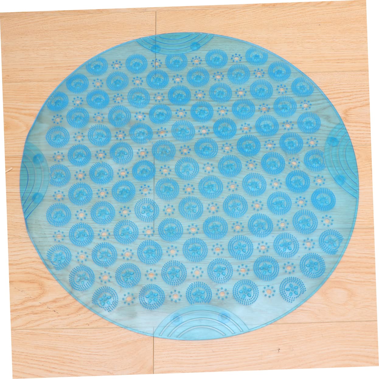 IMIKEYA Tappeti in PVC Tappeto Antiscivolo Tappetino Da Bagno Lavabile in Macchina Tappeto Rotondo Tappetino Di Presa per Vasca Tovaglia Casa Portapenne In Vimini Non Blu