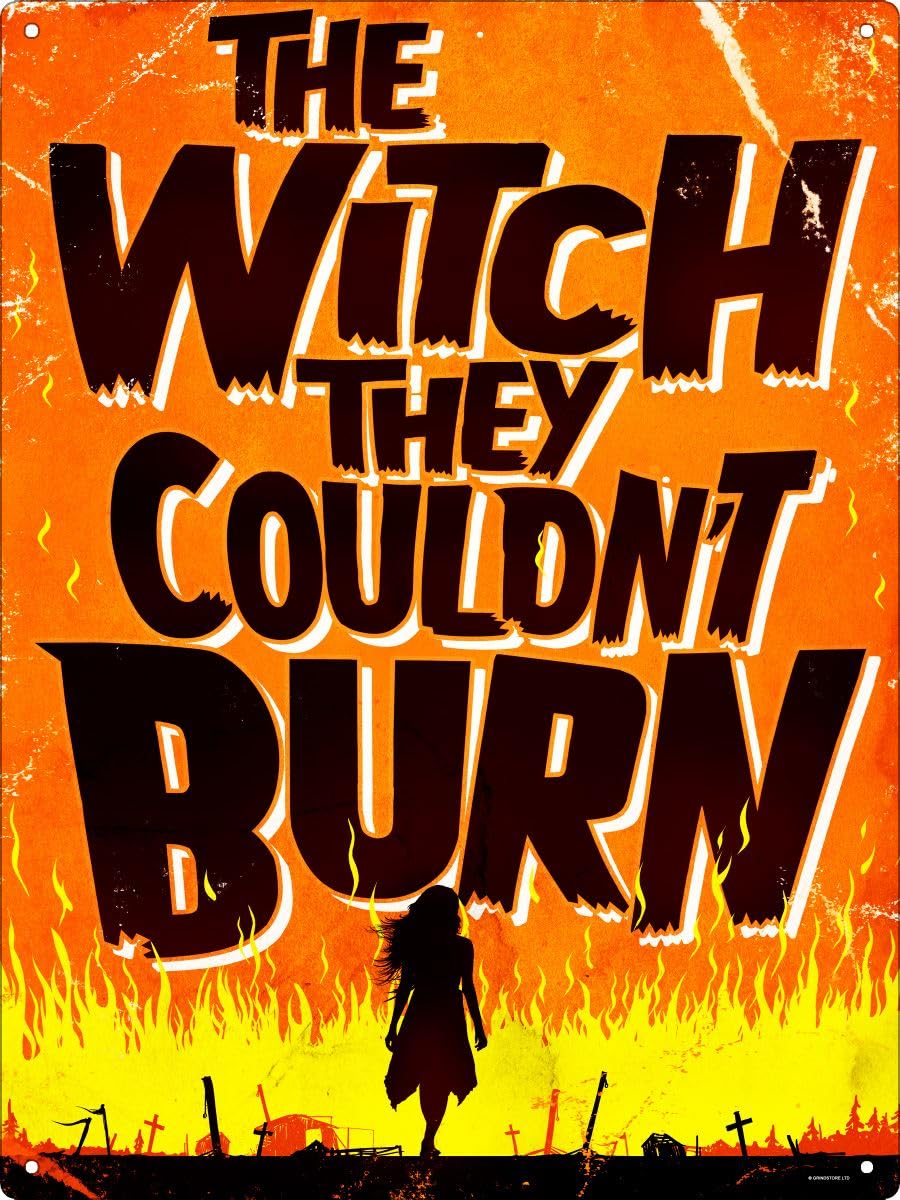 Grindstore Nc The Witch They Couldn't Burn Large Tin Sign