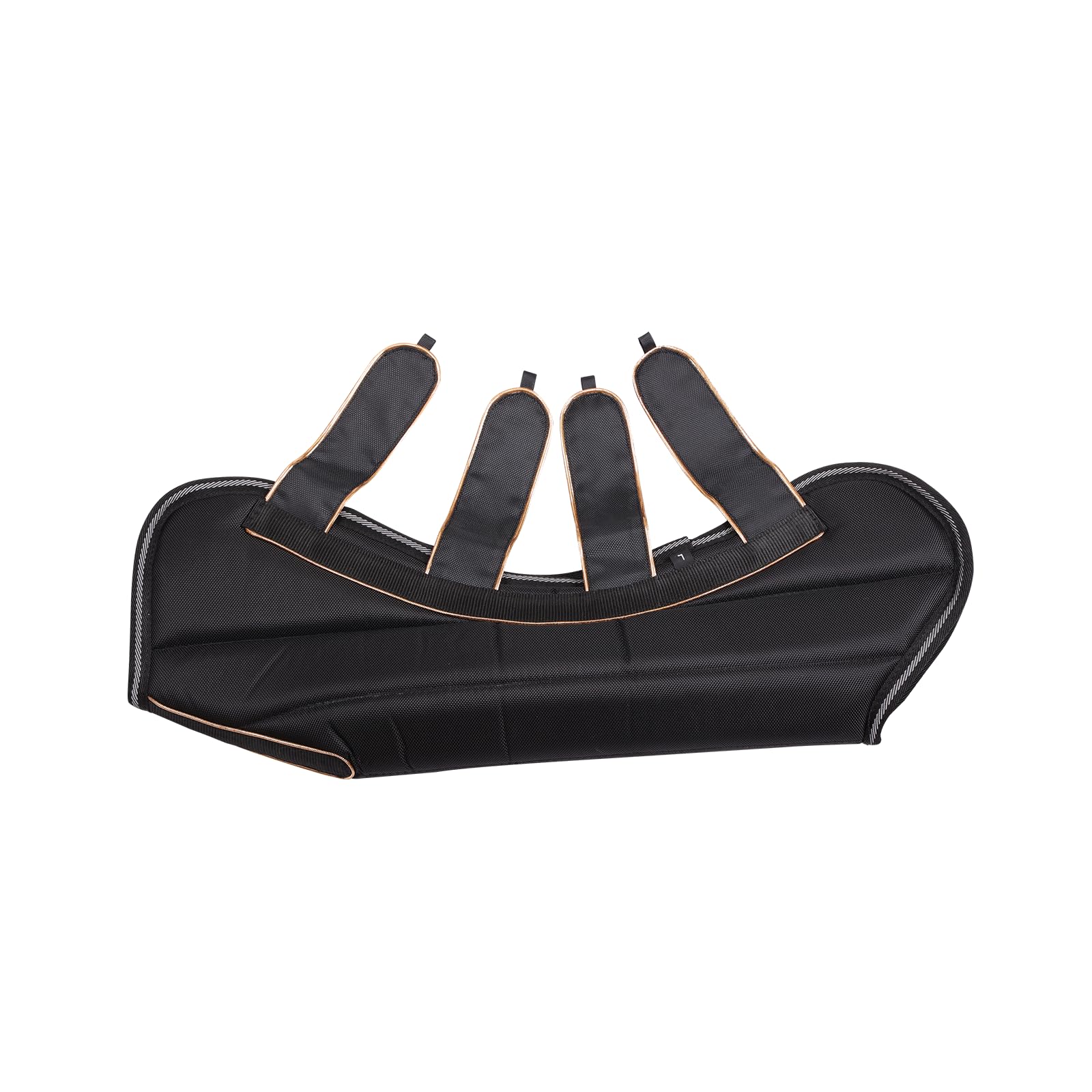 Juego de 4 polainas de transporte para tendones de caballo, botas de viaje, color negro
