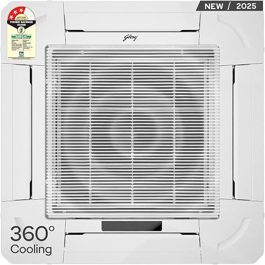 Godrej 2 Ton 3 Star, 5-In-1 Convertible Cooling, 360° Cooling, Self Clean Technology, Anti Freeze Protection, Inverter Cas...