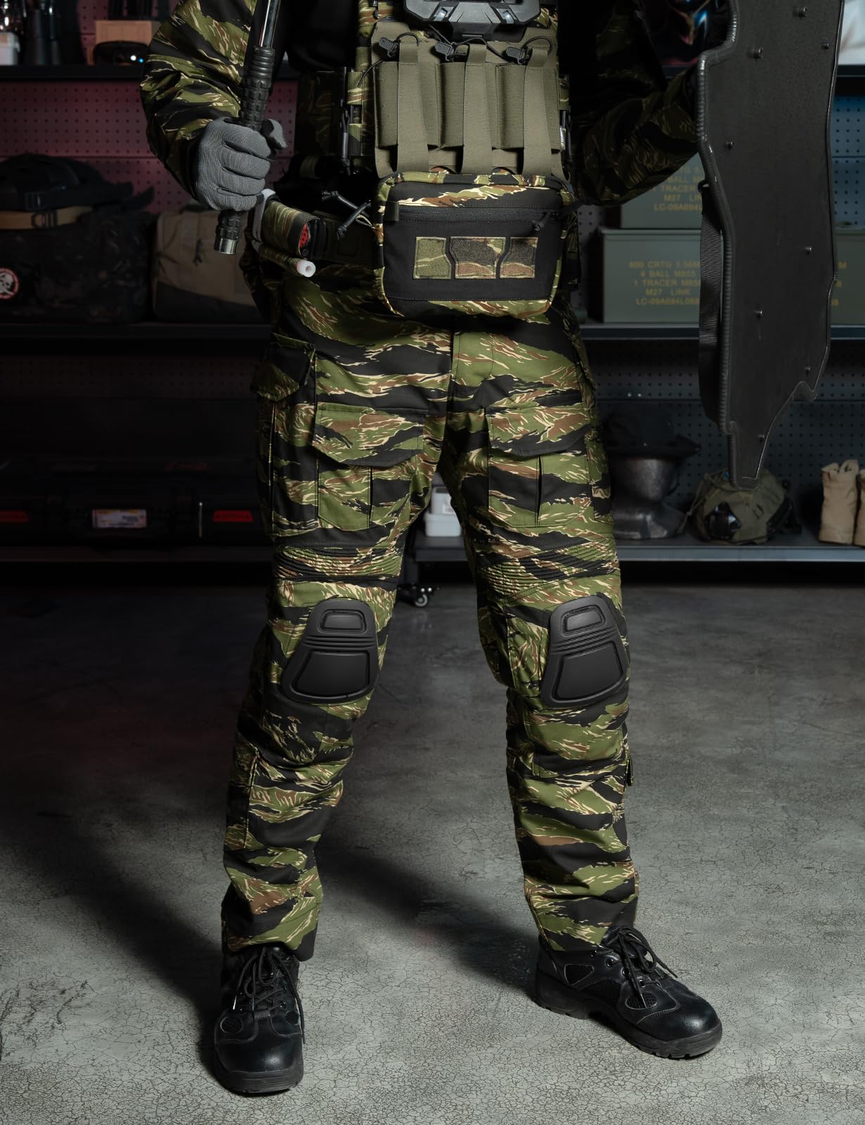 IDOGEAR Men G3 Combat Pants with Knee Pads Camouflage Pants Airsoft Paintball Outdoor Tactical Trousers — view 19