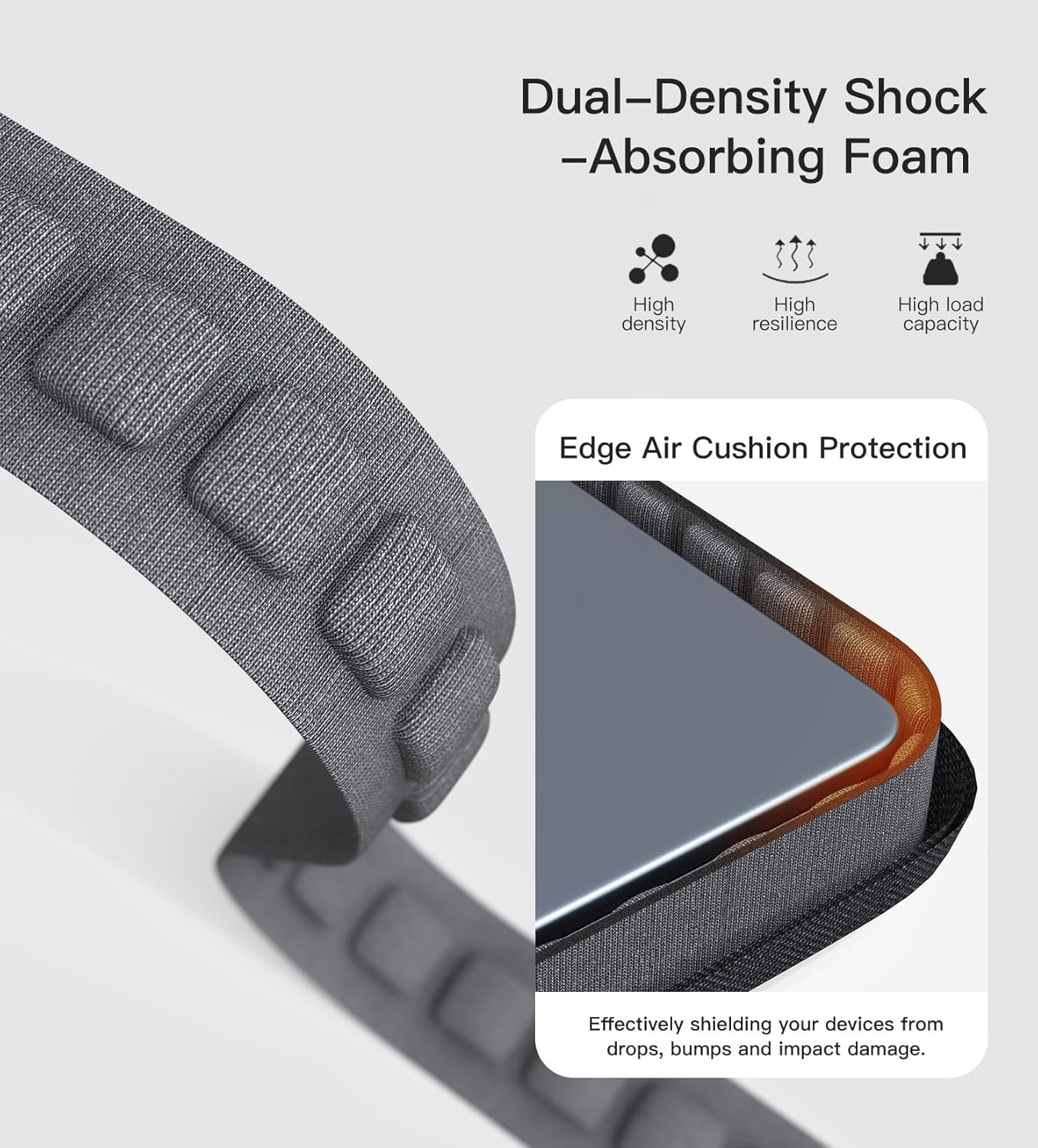 24 Inch Portable Monitor Case Carrying Sleeve Compatible with 23.8-24 Inch Portable Large Monitor with Handle Pocket, Protective Travel Shockproof-Padded Accessory Bag