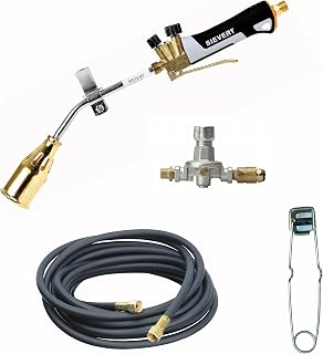 Sievert Turboroofer Detail Torch Kit - Heavy-Duty, Windproof Flame - 18-inch Torch Assembly, 25 ft. Hose, Adjustable Regulator - DS2944-NP