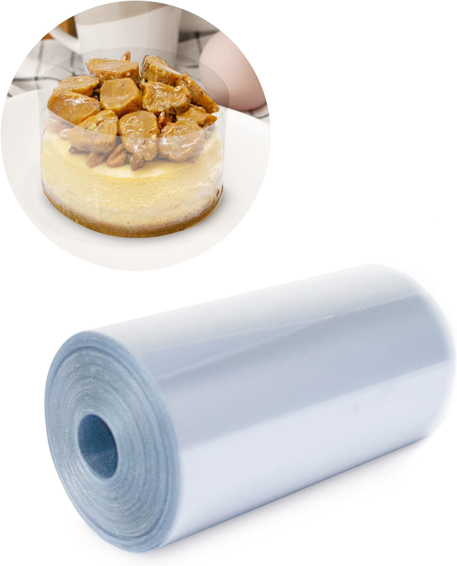 Cake Collar 4 x 600 in (50ft) - Acetate Roll - Acetate Sheets for Baking - Cake Wrapping Plastic - Acetato para Pasteles y Reposteria