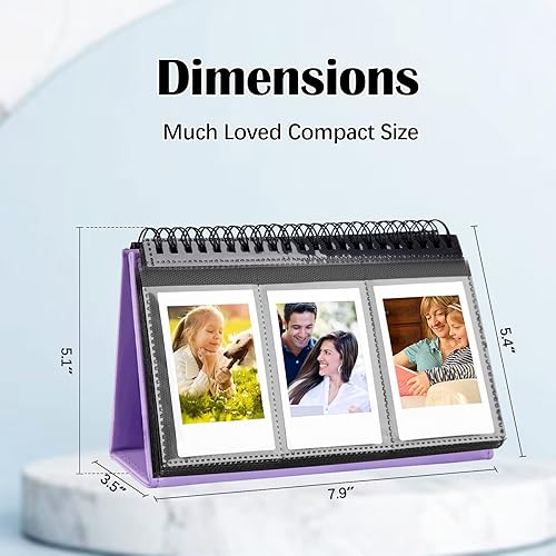 Miniatura 5 de Instax Mini álbum de fotos de 96 bolsillos, calendario de escritorio para Fujifilm Instax Mini 11, 90, 70, 50S, 26, 25, 9, 8+ 7S, cámara