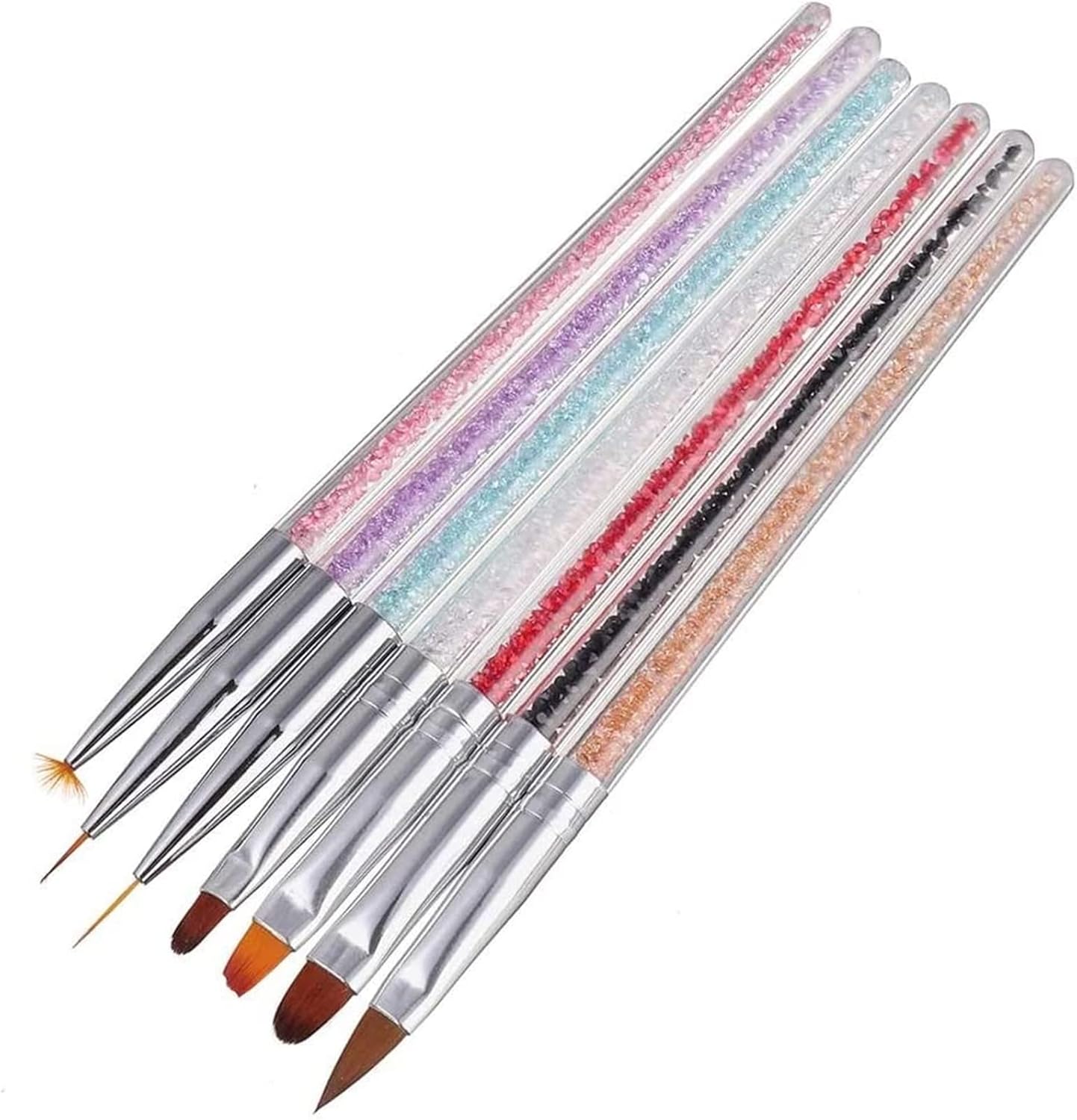 7pcs Set of Rhinestone Nail Nail Pens Line Drawing Phototherapy Crystal Painting and Smudge Pen Rhinestone Nail Nail Pens