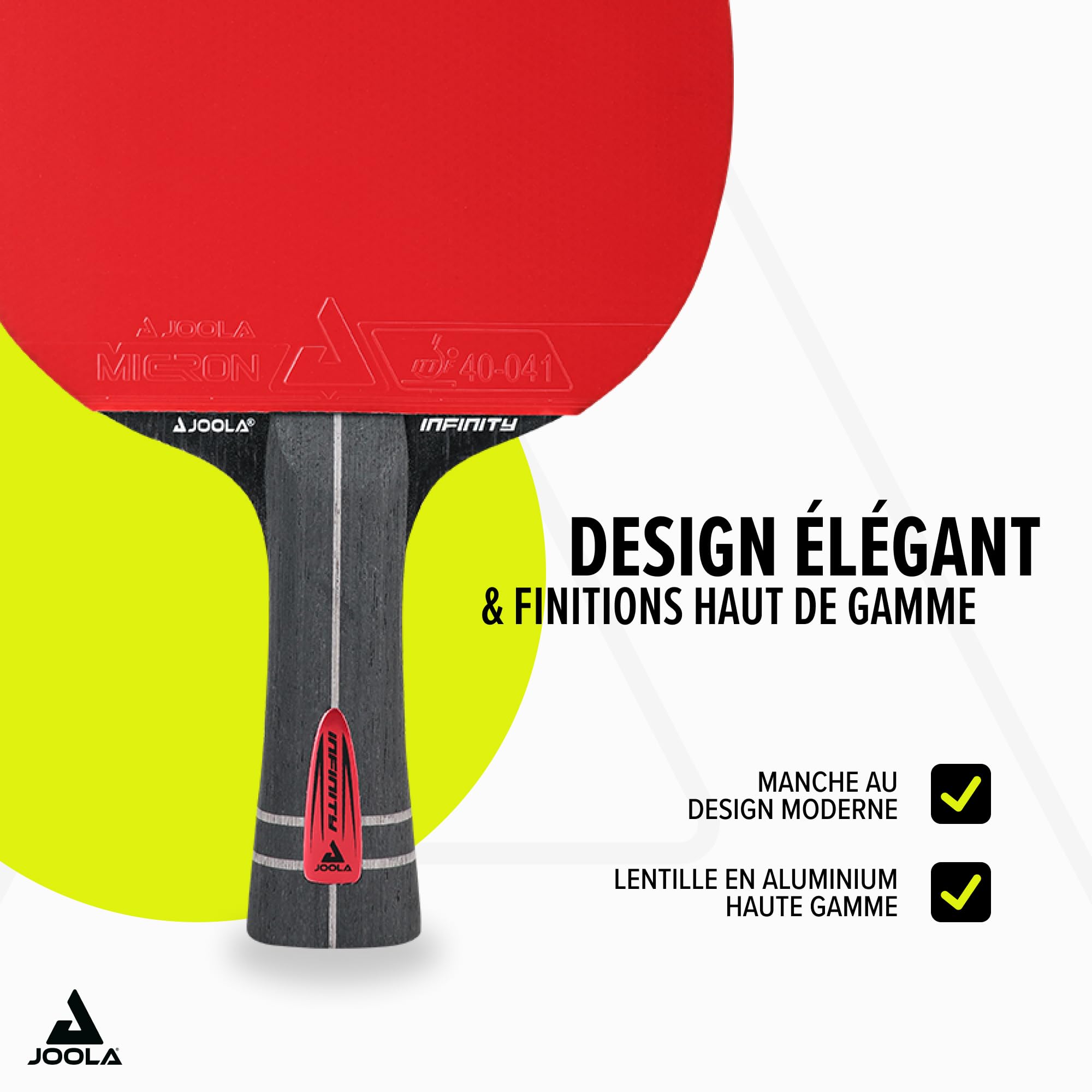 JOOLA Raquette de Tennis de Table Infinity – Raquette de ping-Pong Professionnelle en Carbone approuvée par l'ITTF – Zyramid/GL/Infinity Carbon/Hugo Calderano