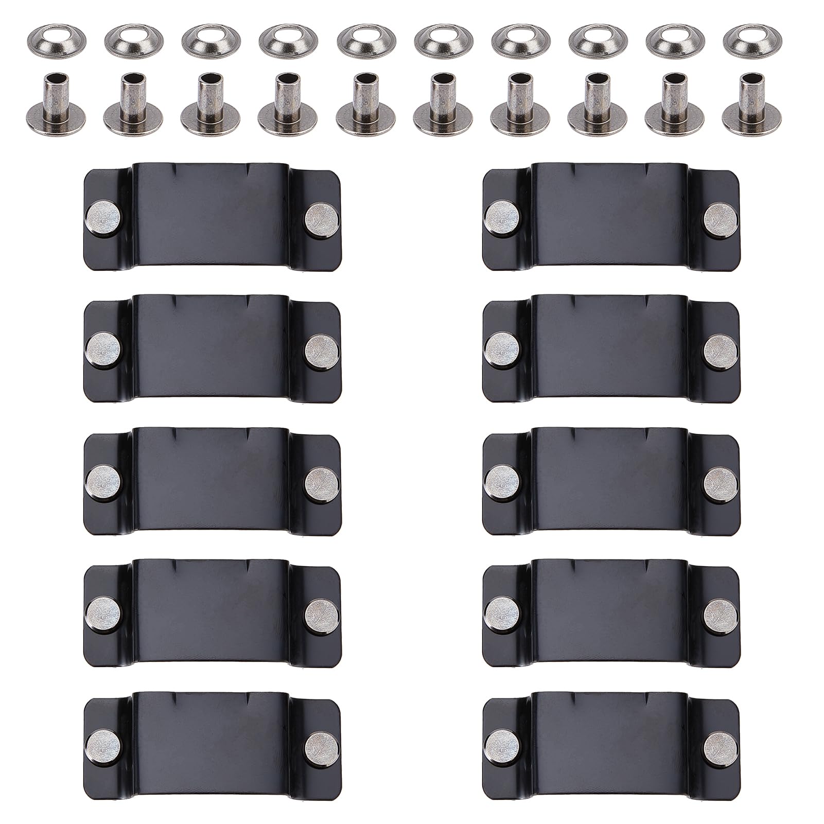 NICENEEDED 10 Pcs Tape Measure Holder Clip, Measuring Tape Holder Metal Measuring Tape Belt Holder