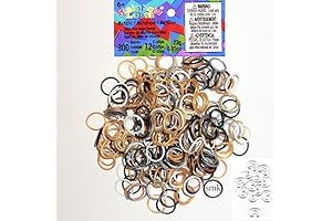 Rainbow Loom Bands Bulk - Metallic Mixed Silicone Bands for Kids DIY...