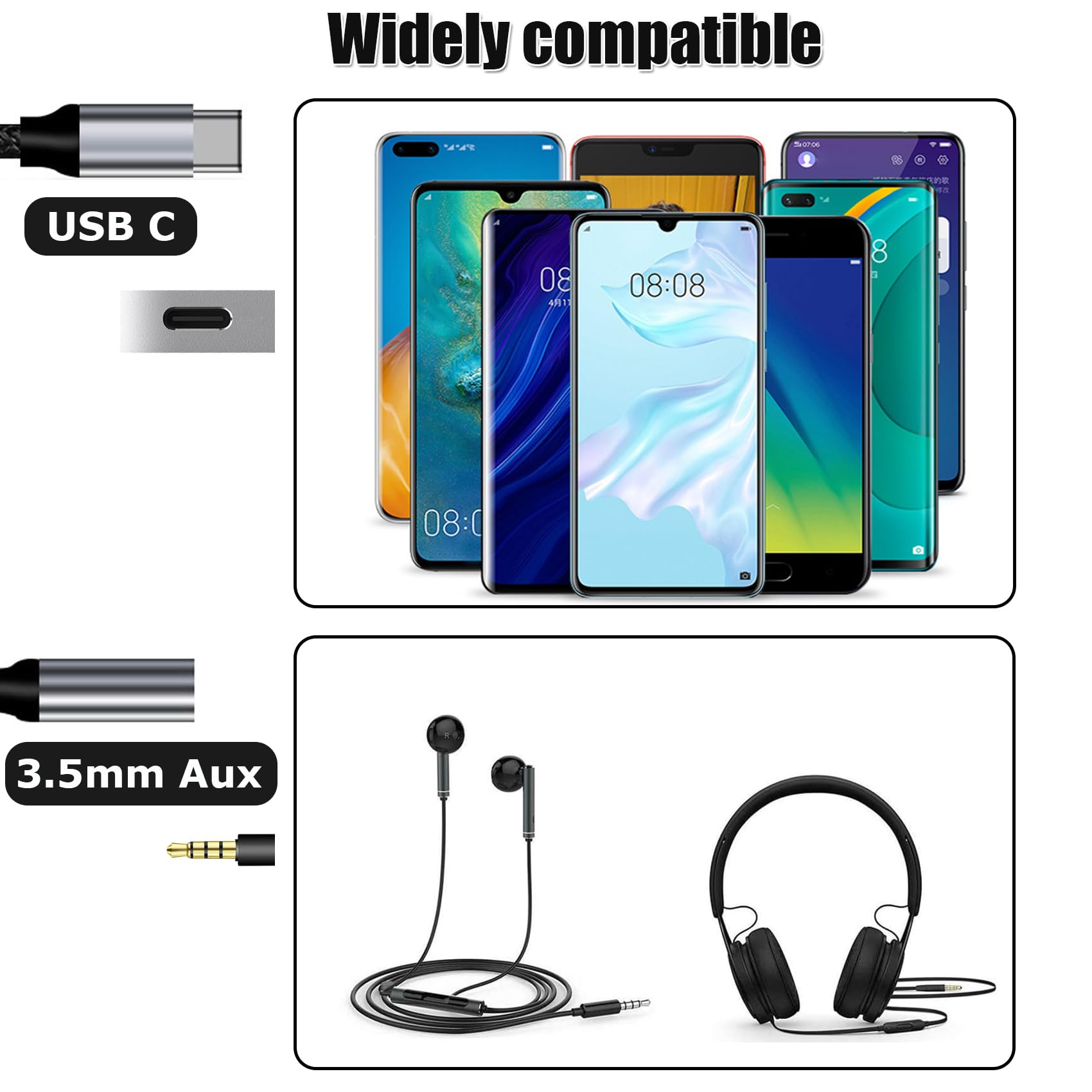 Adattatore USB-C A Jack 3.5mm - Compatibile Con IPhone, Samsung, Huawei, IPad E MacBook - Foto 6