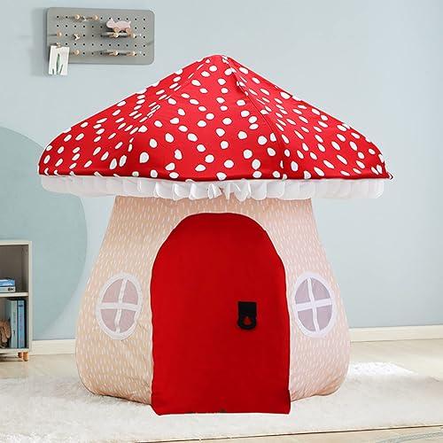 Miniatura 7 de Asweets Tienda de campaña de hongos para niños - Fortaleza de juegos para niños y niñas con un diseño exquisito para una tienda de campaña