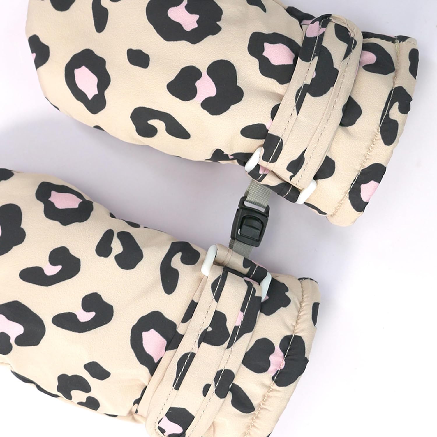 Cute Leopard Winter Mittens Glove for Kids Outdoor Thicken Warm Snow Mitts Cold Weather Kid Gloves 4-8Y - Image 3