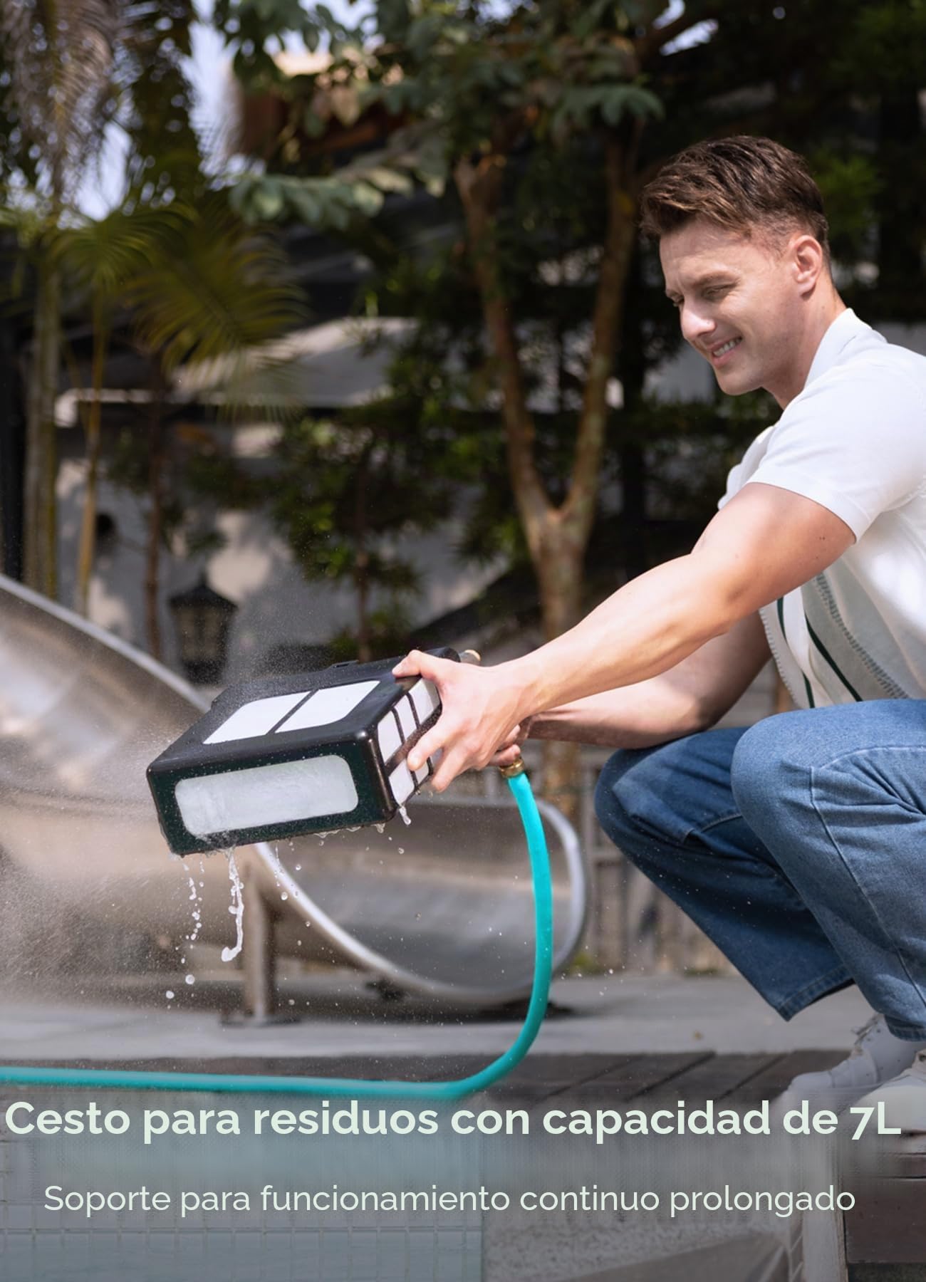 WYBOT F1 Skimmer Piscina con Energía Solar Y Batería, Limpia La Superficie del Agua Automáticamente, App Inteligente, Funciona 24h, para Toda Piscina-Robot Piscina Sin Cables,Naranja Oscuro