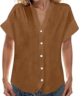 Blusas Plisado Cuello en V Top Sin Mangas Verano Ligero Fluido Curved Hem Moda Abnäher Elegante